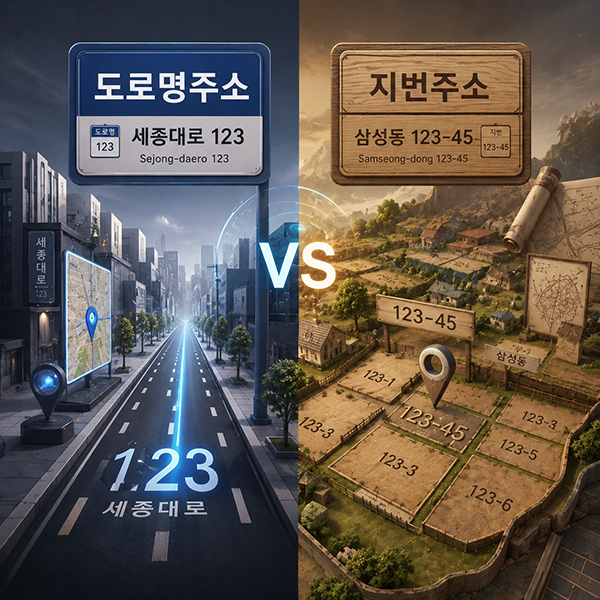 도로명주소vs지번주소